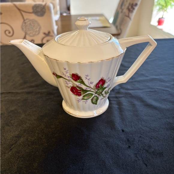 Other - Vintage Teapot , Japan Porcelain White With Red Rose